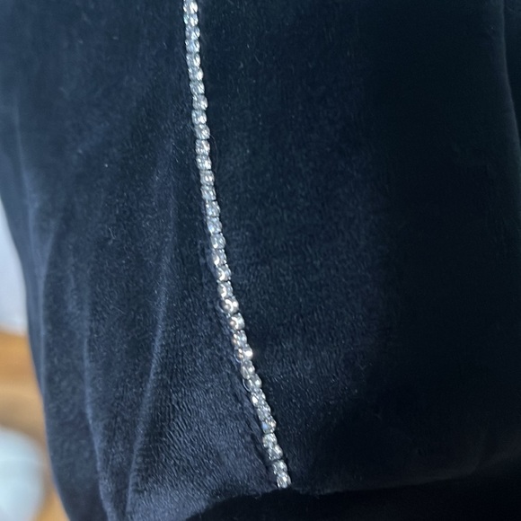 Victoria Secret On the bling jogger Diamond tux stripe on sides black satin tie - Picture 10 of 13